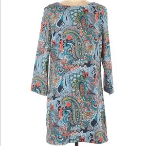 J Crew Factory Paisley Print Shift Dress 6 AC